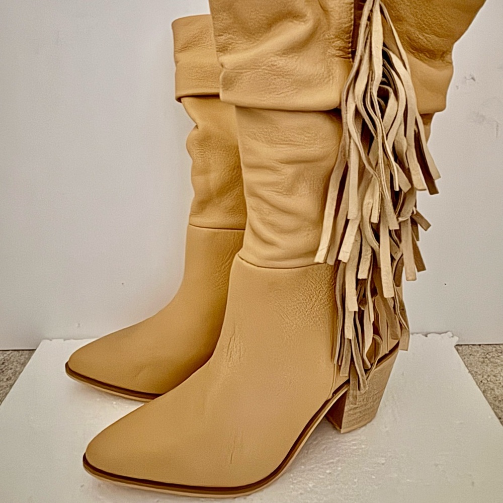 Matisse Brin Leather Fringe Western Boots Size 6